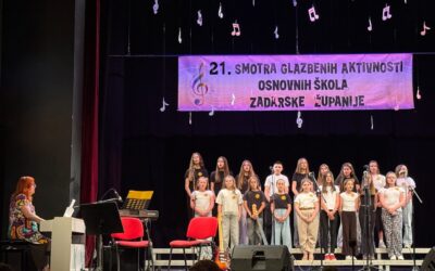 Nastup školskog zbora na 21. Smotri glazbenih aktivnosti